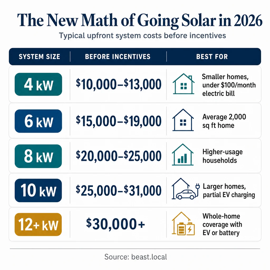 Infographic: The New Math of Going Solar in 2026